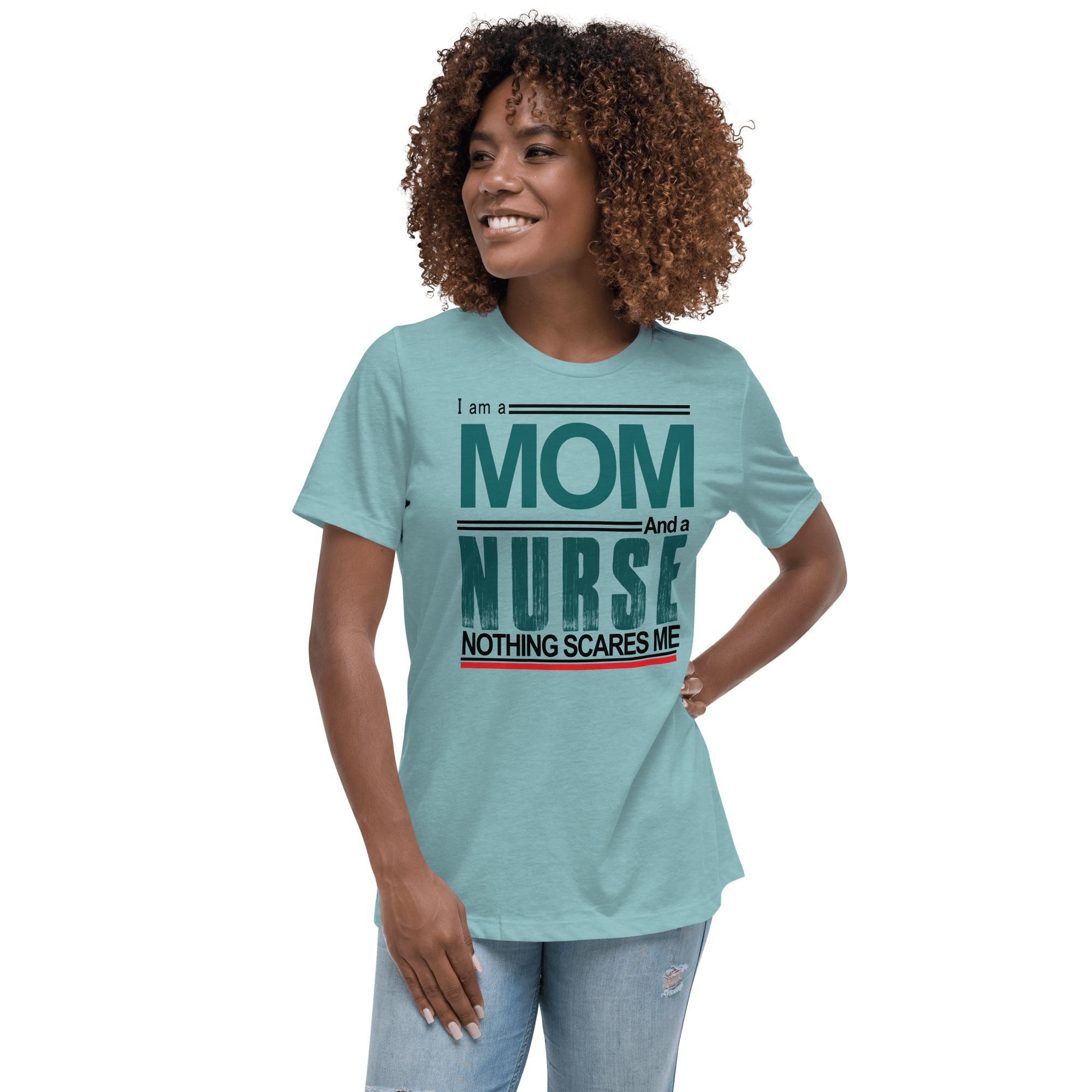 Mom Nurse Relaxed T-Shirt - L & M Kee, LLC