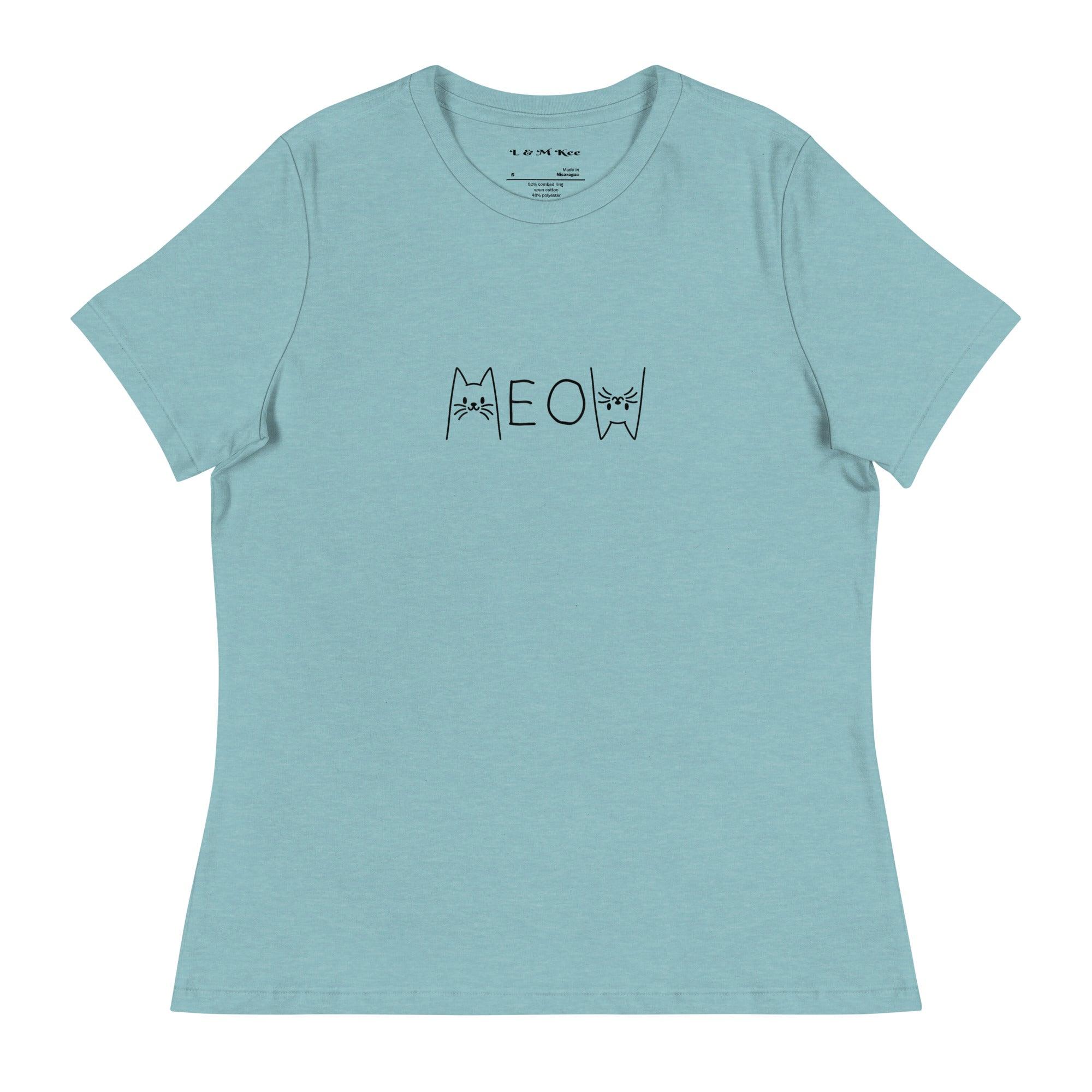 Meow Relaxed T-Shirt - L & M Kee, LLC