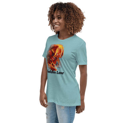 Golden Love Relaxed T-Shirt - L & M Kee, LLC