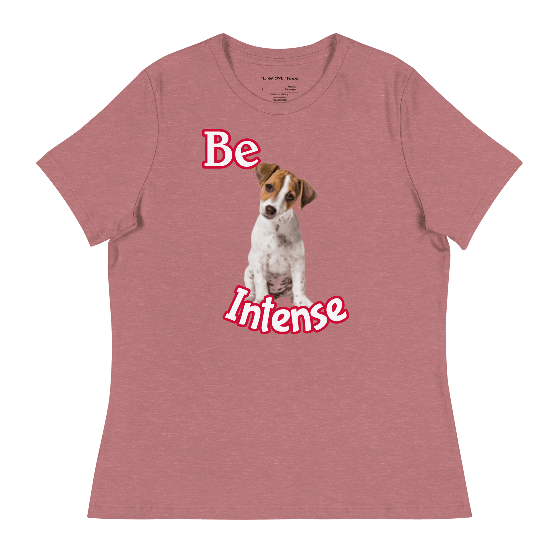 Be Intense Jack Russell Relaxed T-Shirt - L & M Kee, LLC
