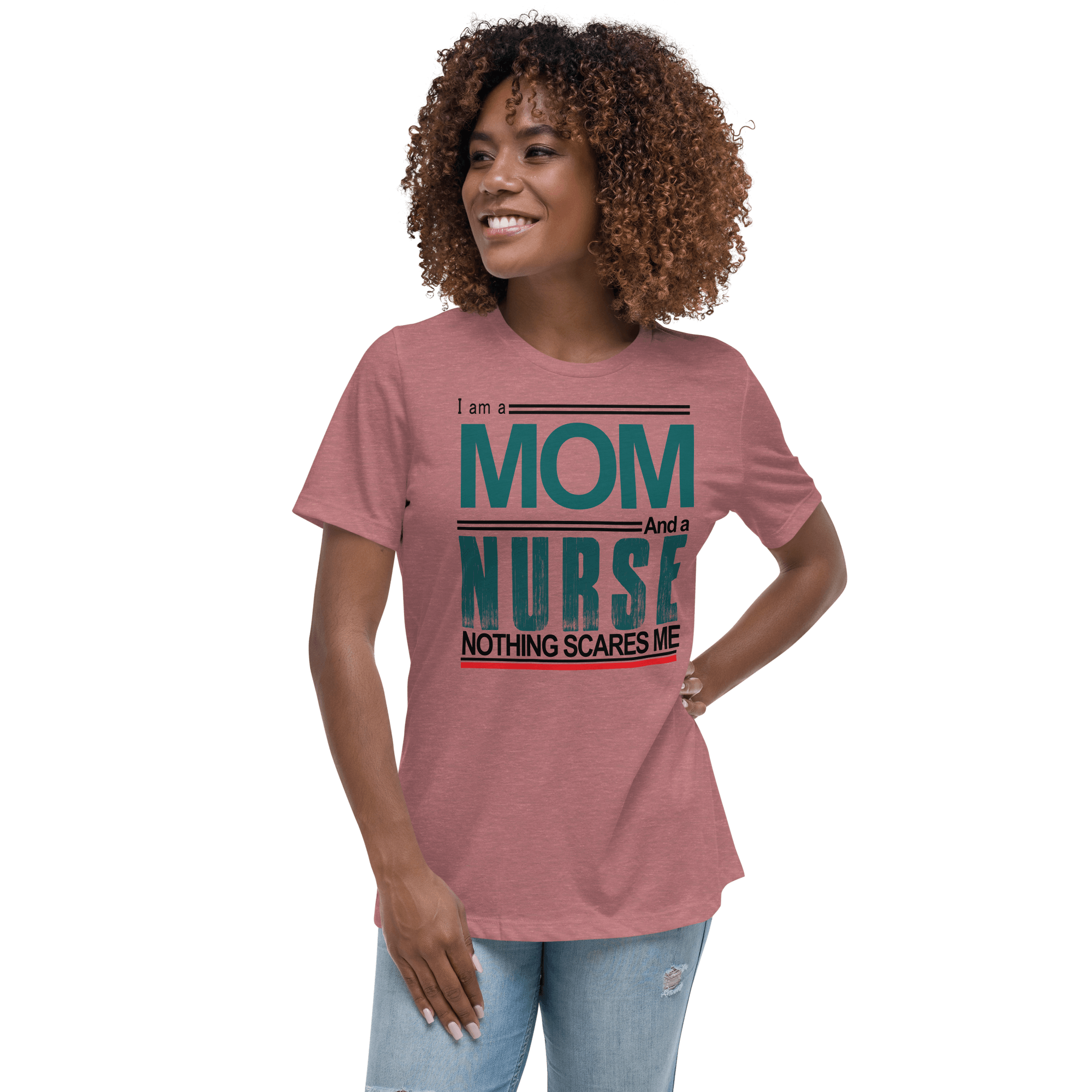 Mom Nurse Relaxed T-Shirt - L & M Kee, LLC