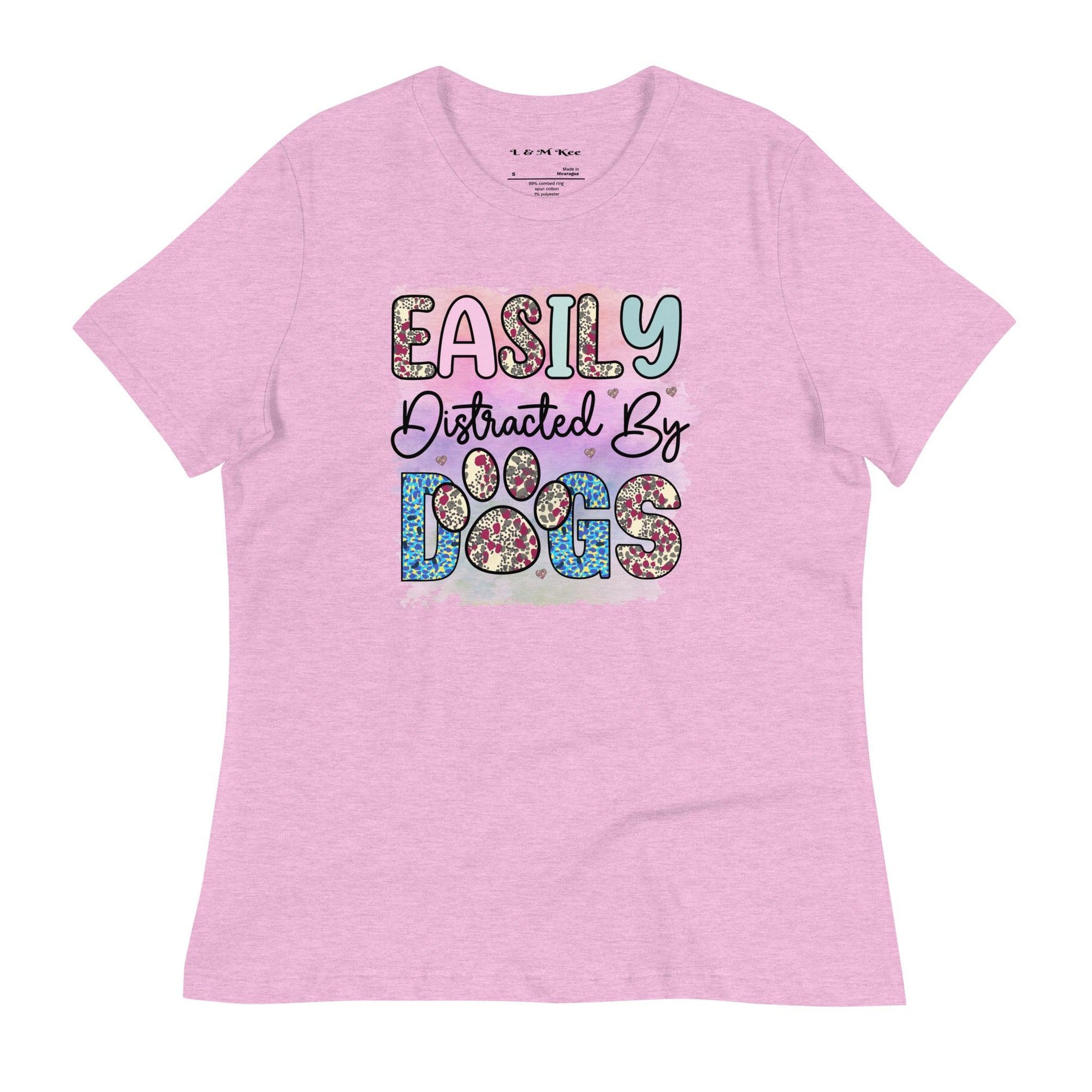 Easily Distracted by Dogs T-Shirt - L & M Kee, LLC