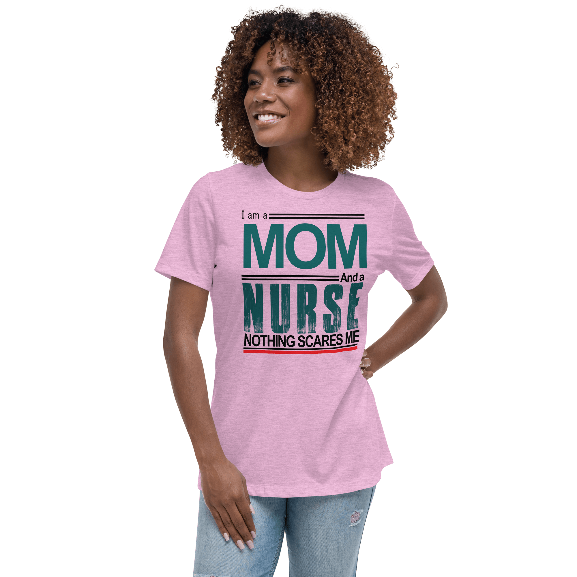 Mom Nurse Relaxed T-Shirt - L & M Kee, LLC
