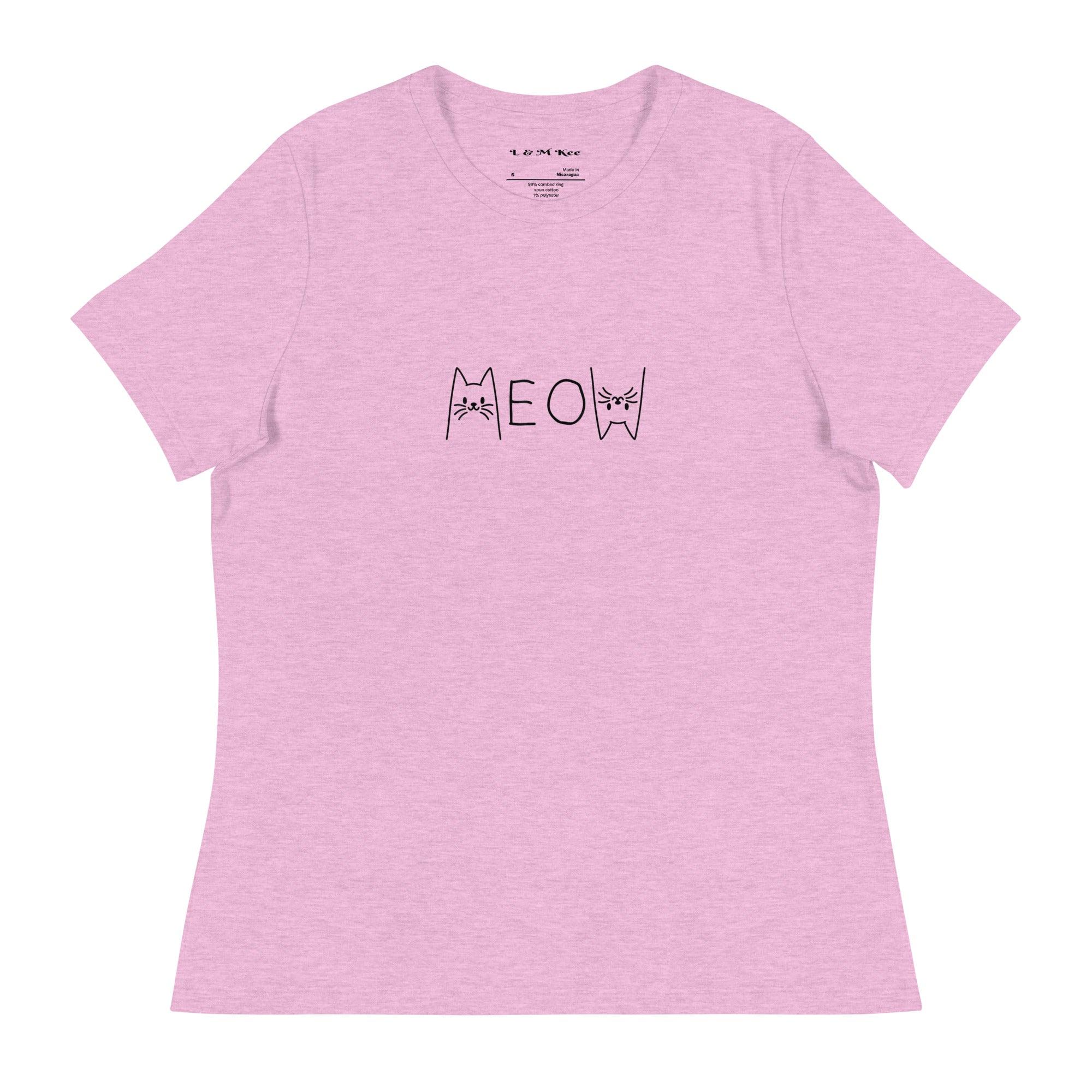 Meow Relaxed T-Shirt - L & M Kee, LLC