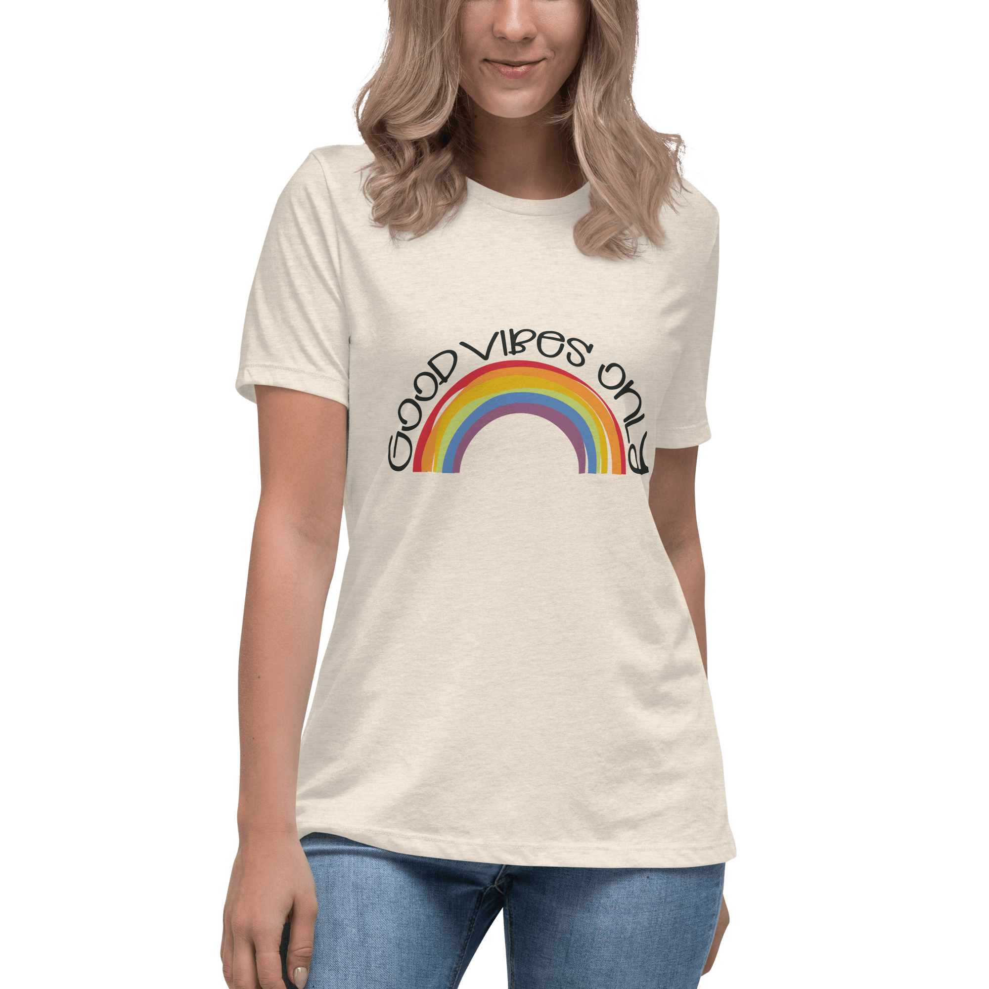 Good Vibes Women's Relaxed T-Shirt - L & M Kee, LLC