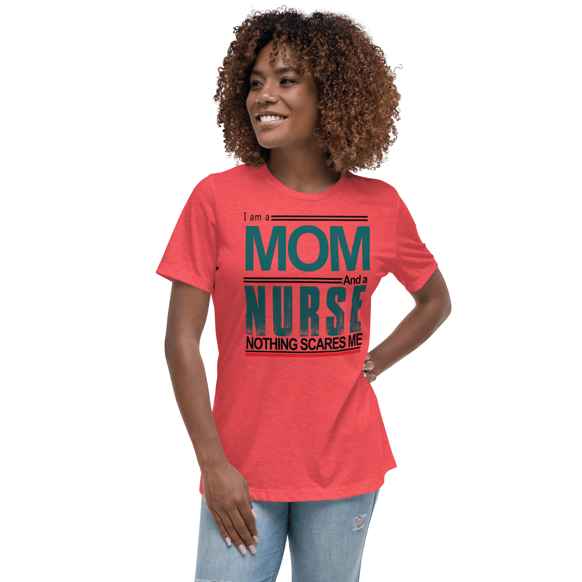 Mom Nurse Relaxed T-Shirt - L & M Kee, LLC