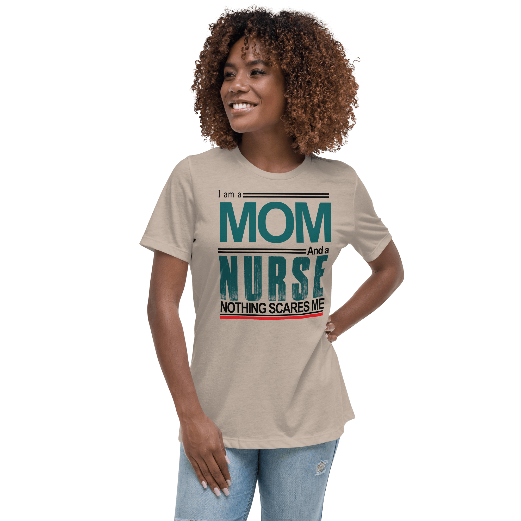 Mom Nurse Relaxed T-Shirt - L & M Kee, LLC