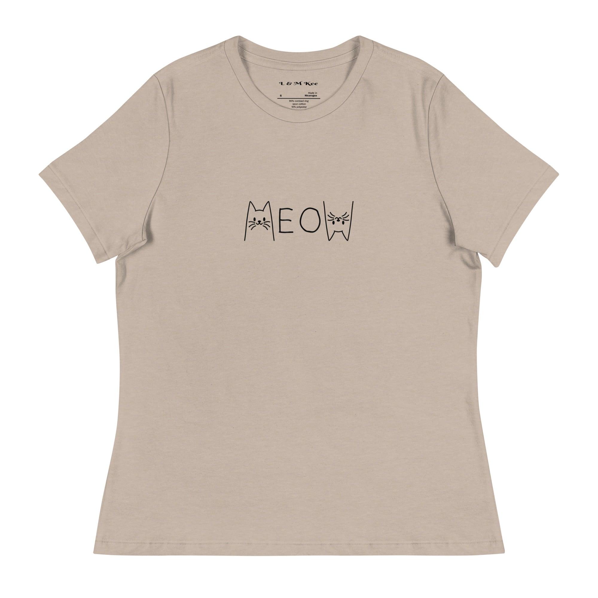 Meow Relaxed T-Shirt - L & M Kee, LLC