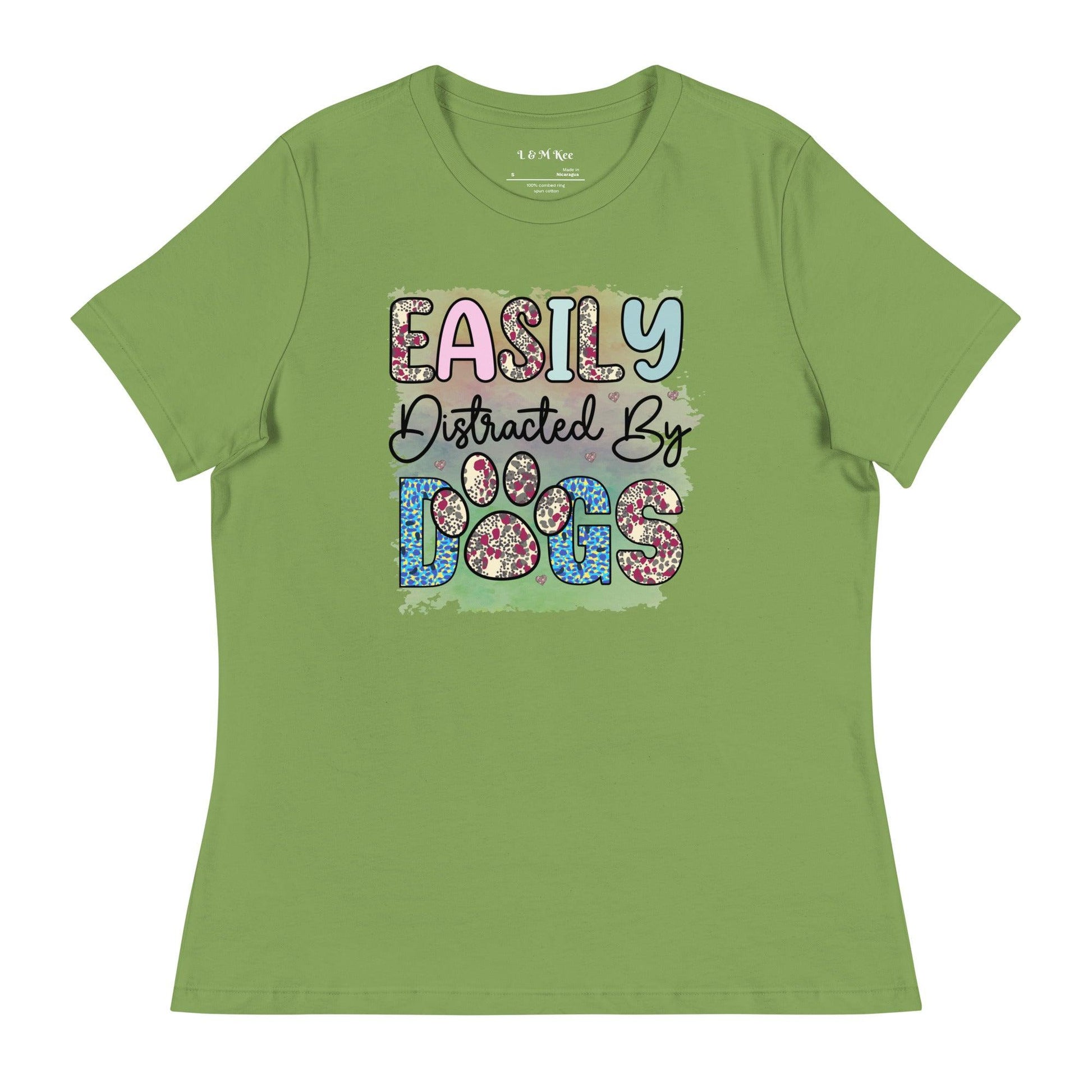 Easily Distracted by Dogs T-Shirt - L & M Kee, LLC