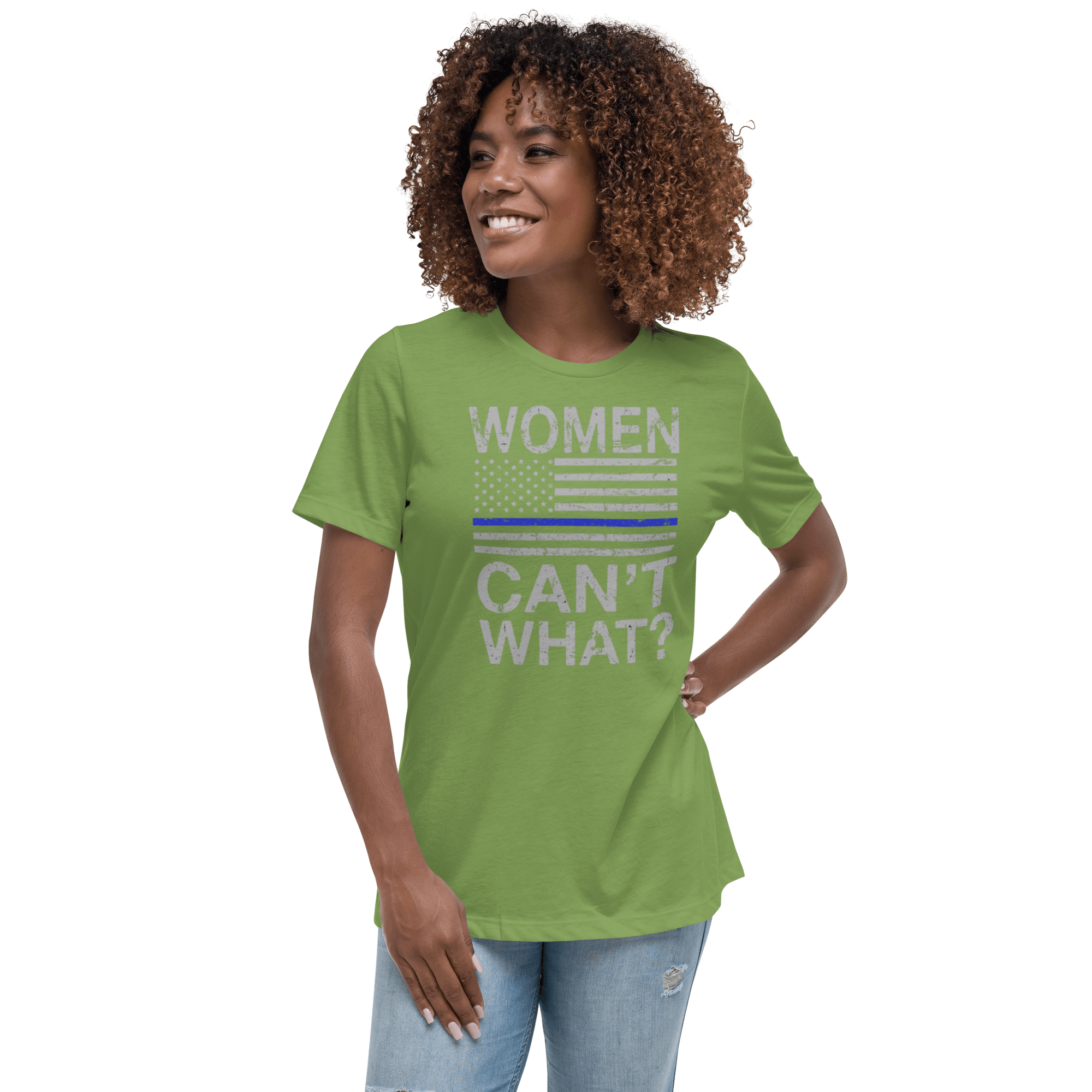 Women Can't What Relaxed T-Shirt - L & M Kee, LLC