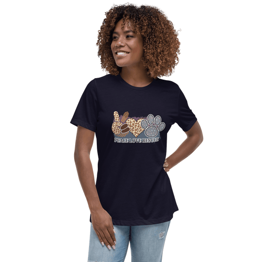 Peace Love Rescue Relaxed T-Shirt