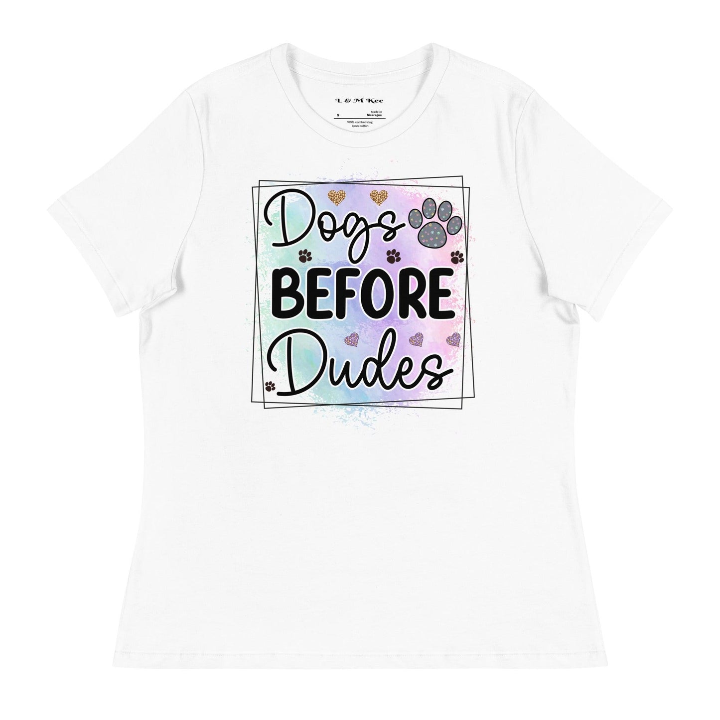 Dogs Before Dudes T-Shirt - L & M Kee, LLC