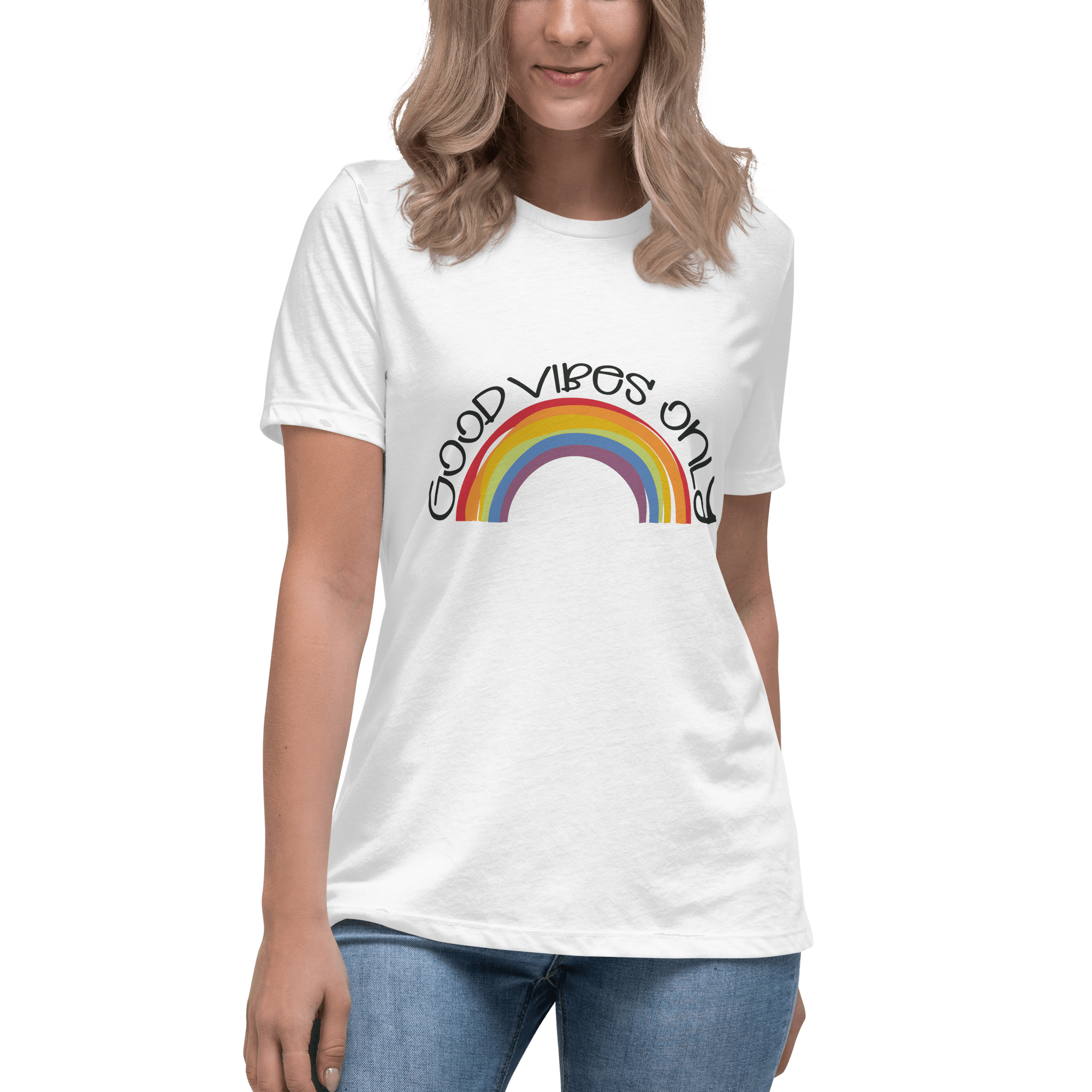 Good Vibes Women's Relaxed T-Shirt - L & M Kee, LLC