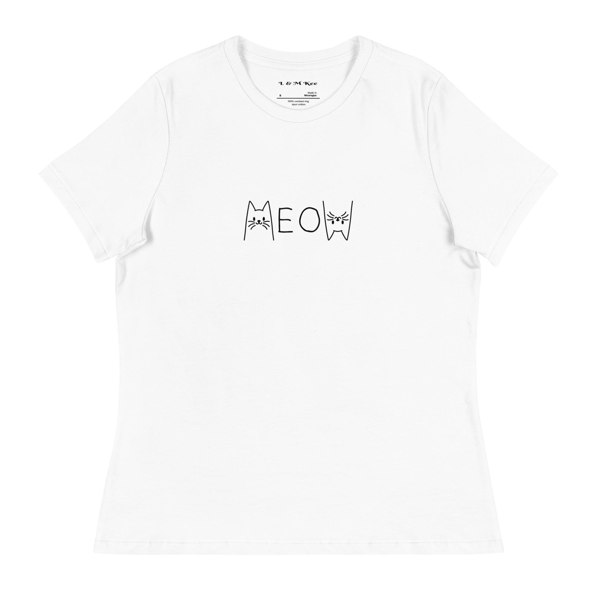 Meow Relaxed T-Shirt - L & M Kee, LLC