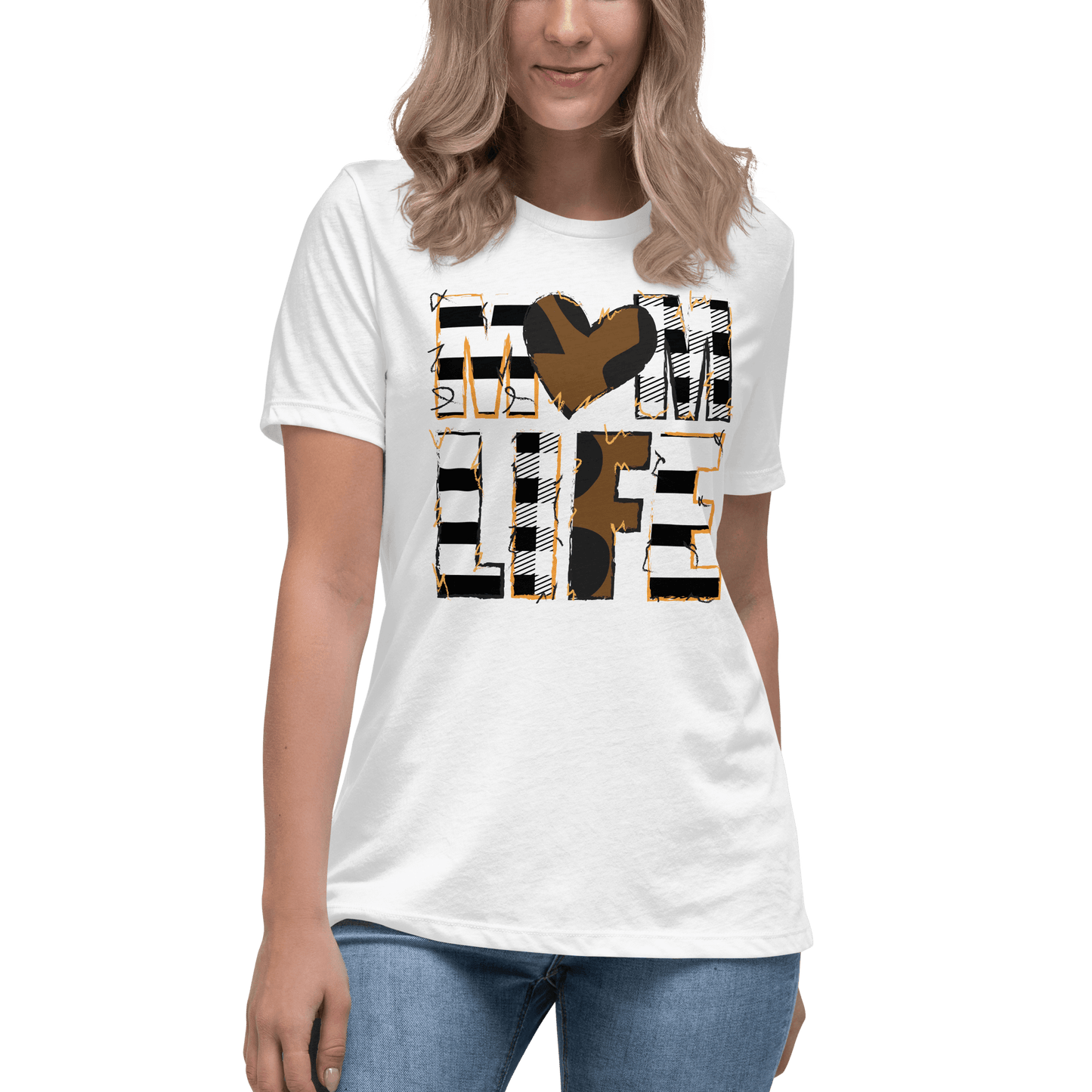 Mom Life Relaxed T-Shirt - L & M Kee, LLC