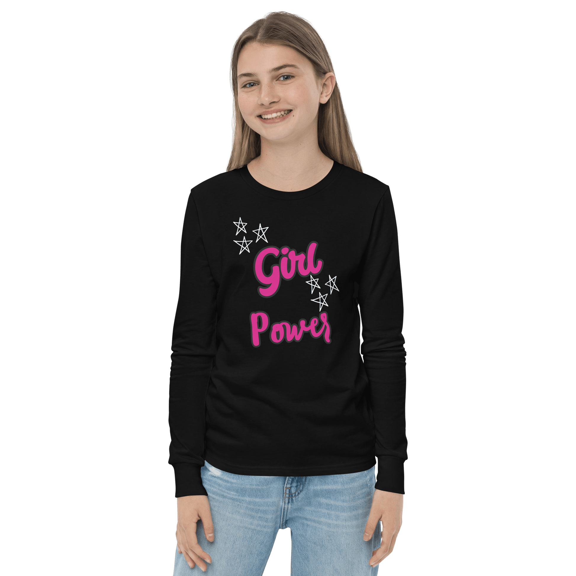 Girl Power Youth Long Sleeve Tee - L & M Kee, LLC