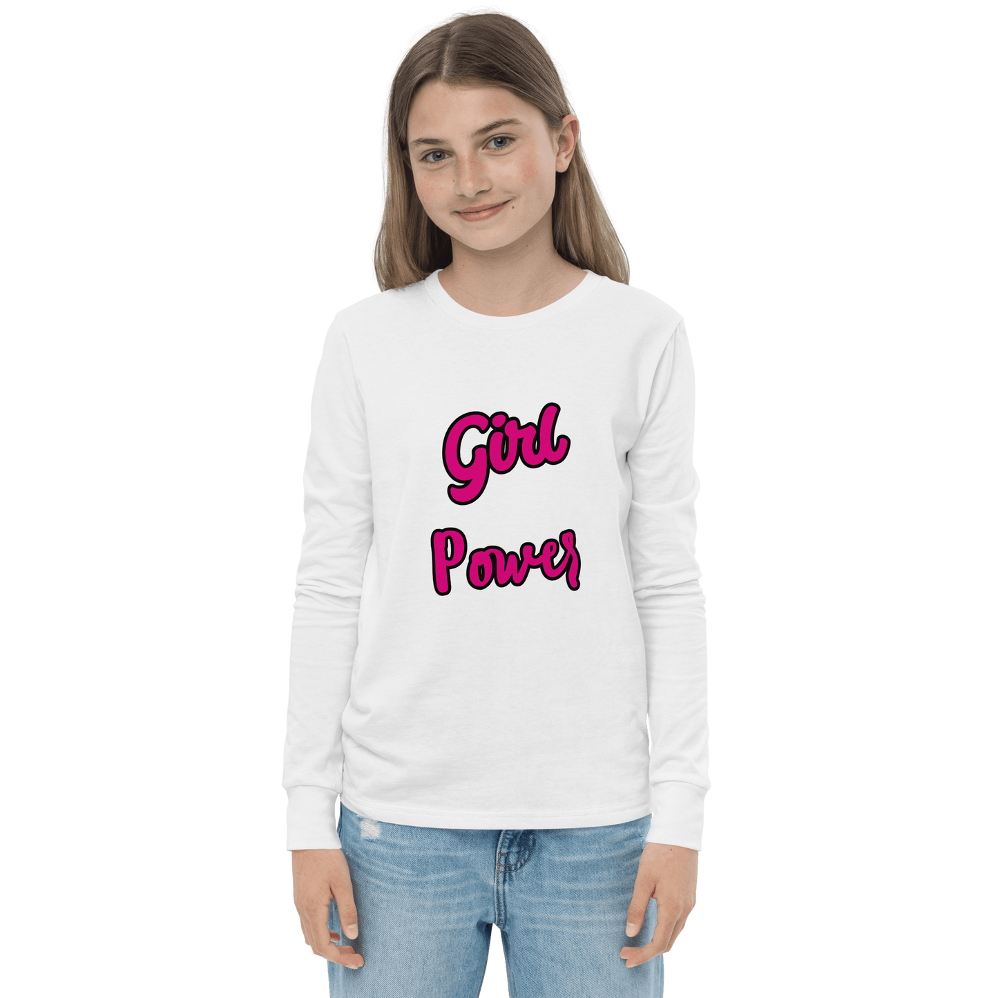 Girl Power Youth Long Sleeve Tee - L & M Kee, LLC
