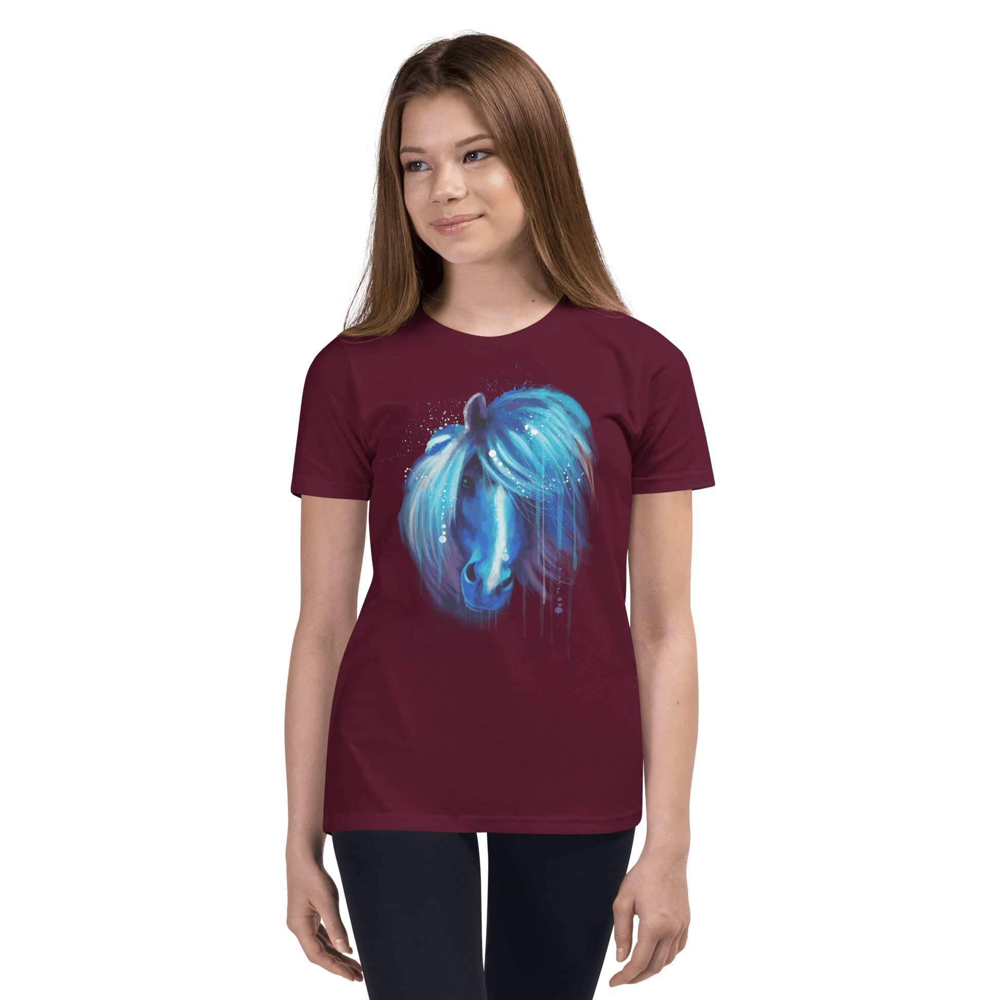 Blue Horse Youth Short Sleeve T-Shirt - L & M Kee, LLC