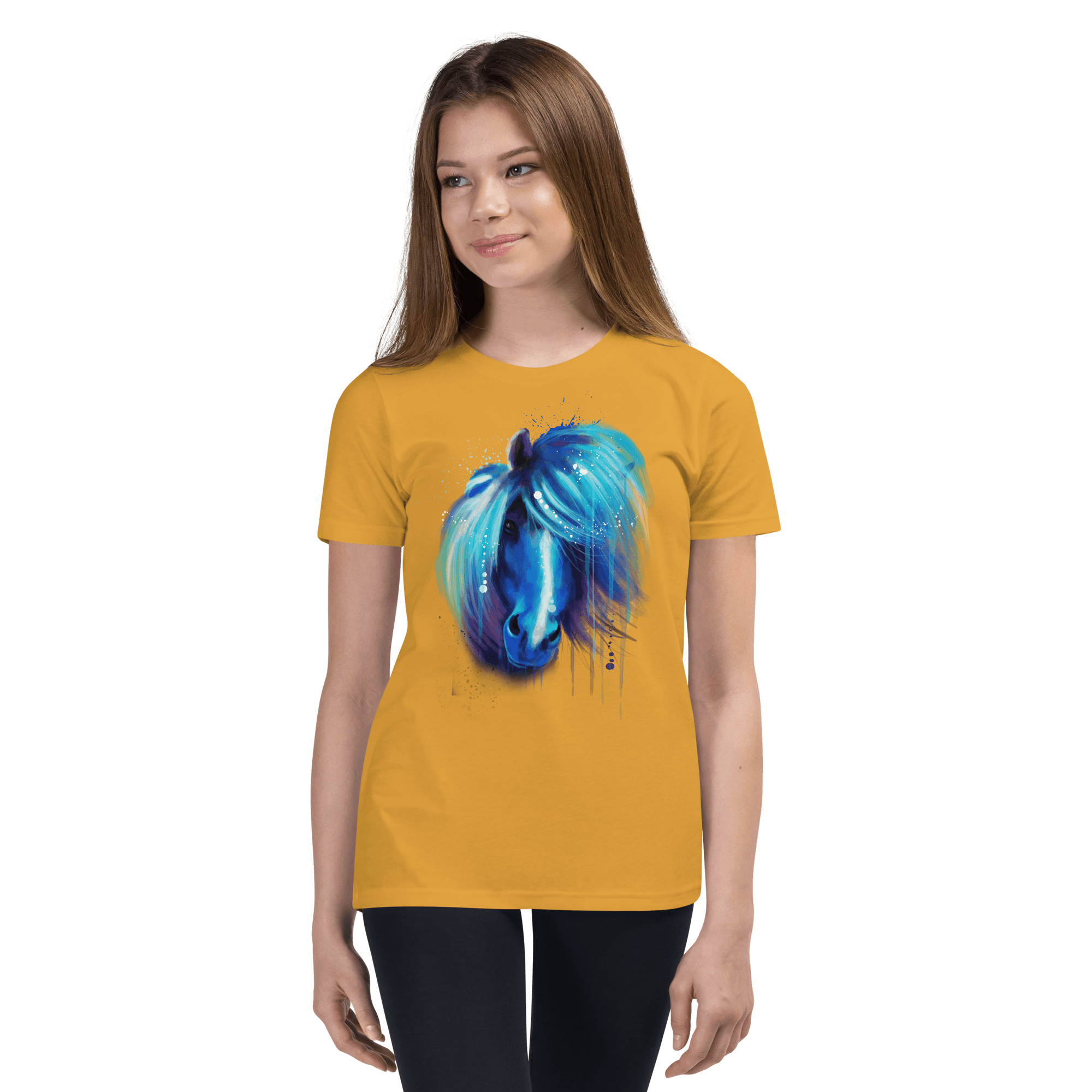 Blue Horse Youth Short Sleeve T-Shirt - L & M Kee, LLC