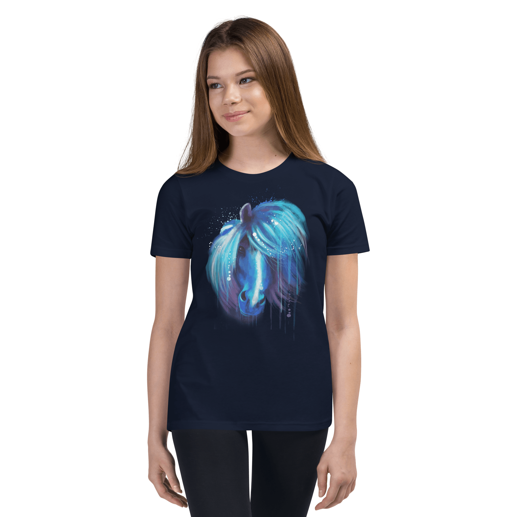Blue Horse Youth Short Sleeve T-Shirt - L & M Kee, LLC