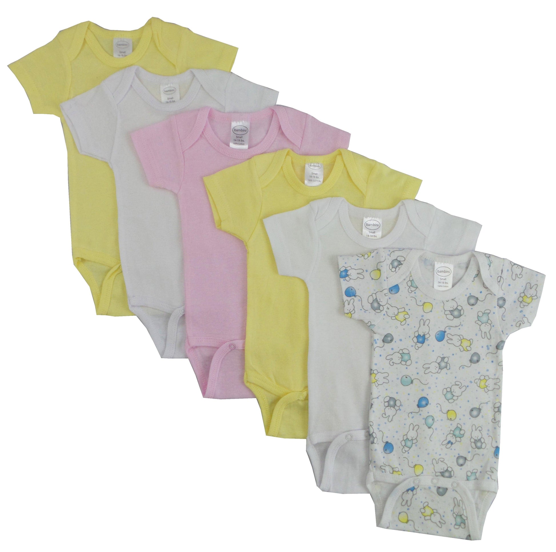 Pastel Girls Short Sleeve 6 Pack 003_005 - L & M Kee, LLC