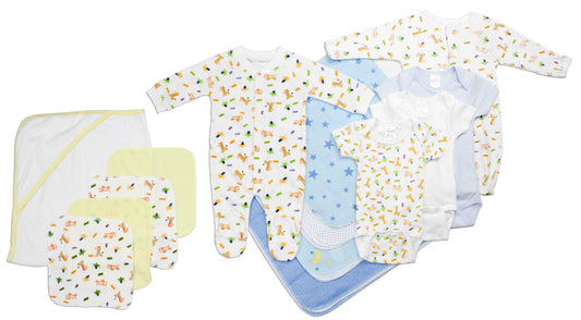 Newborn Baby Boy 14 Pc Layette Baby Shower Gift Set LS_0025 - L & M Kee, LLC