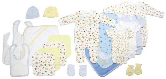Newborn Baby Boy 21 Pc Layette Baby Shower Gift Set LS_0028 - L & M Kee, LLC
