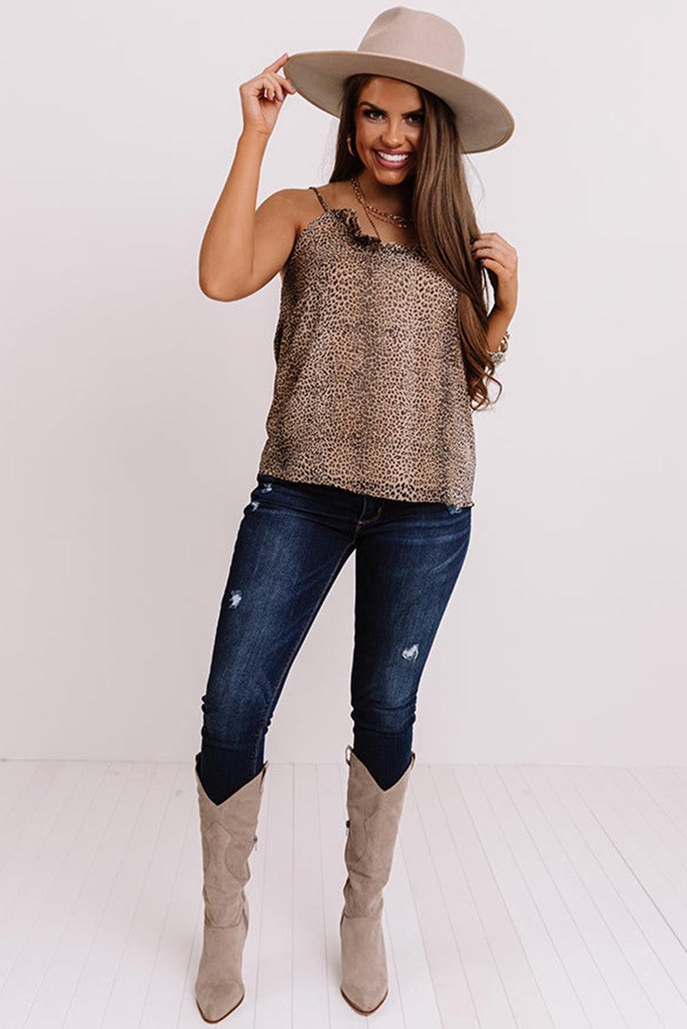 Cheetah Print Shift Tank - L & M Kee, LLC