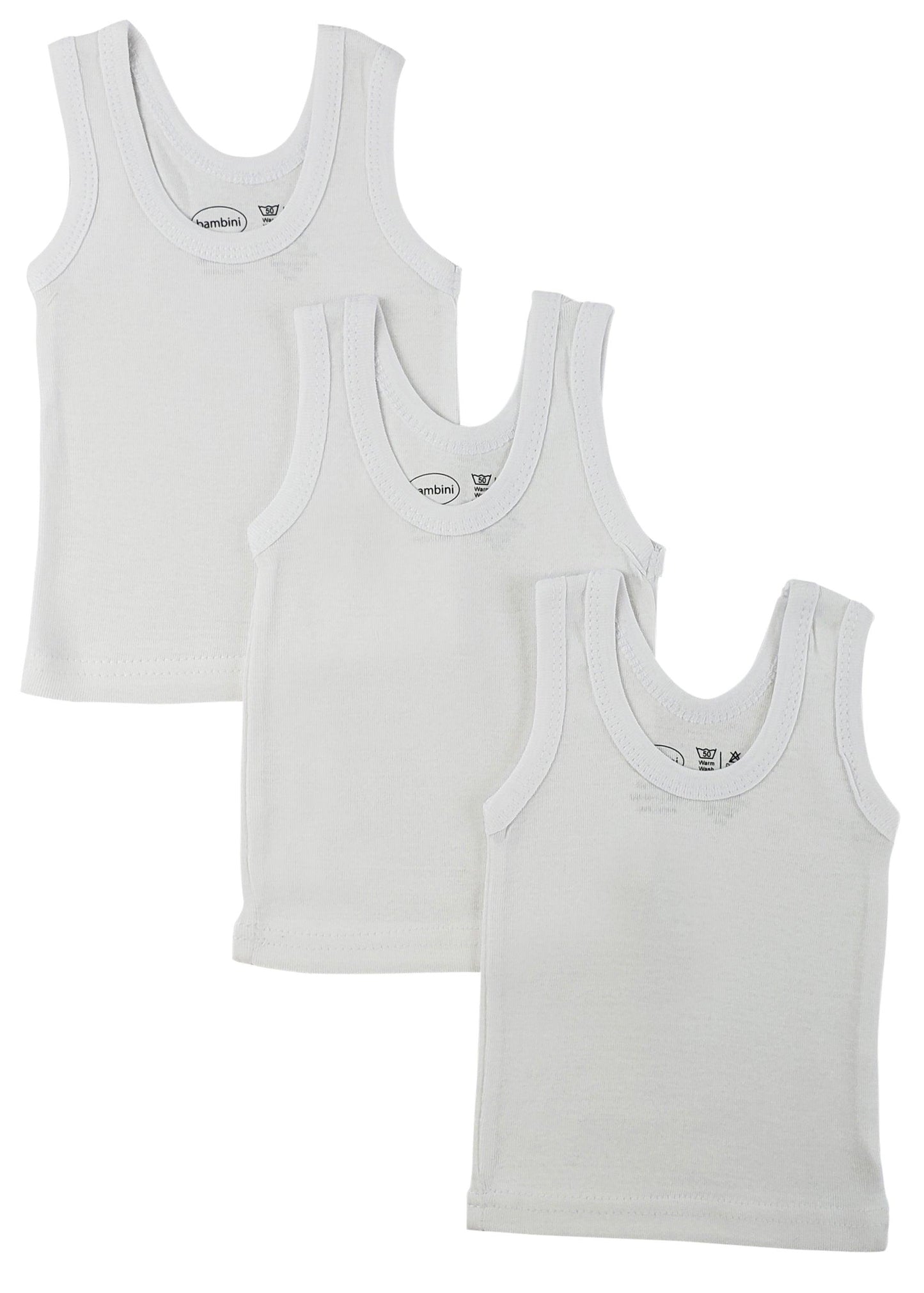 White Tank Top 3 Pack 034Pack - L & M Kee, LLC