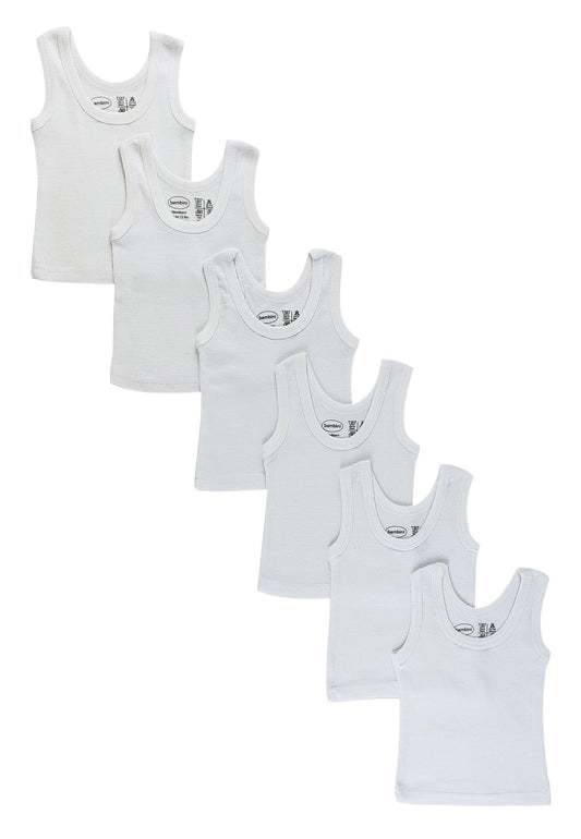 White Tank Top 6 Pack 0346Pack - L & M Kee, LLC