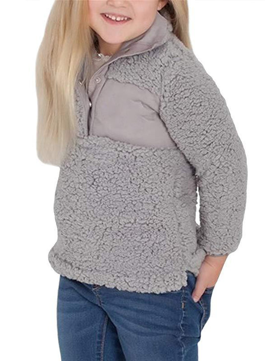 Sherpa Pullover for Little Girl - L & M Kee, LLC