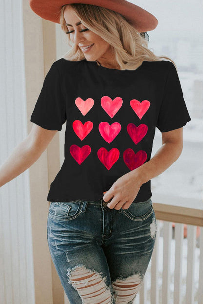 Sequin Heart Graphic Tee - L & M Kee, LLC