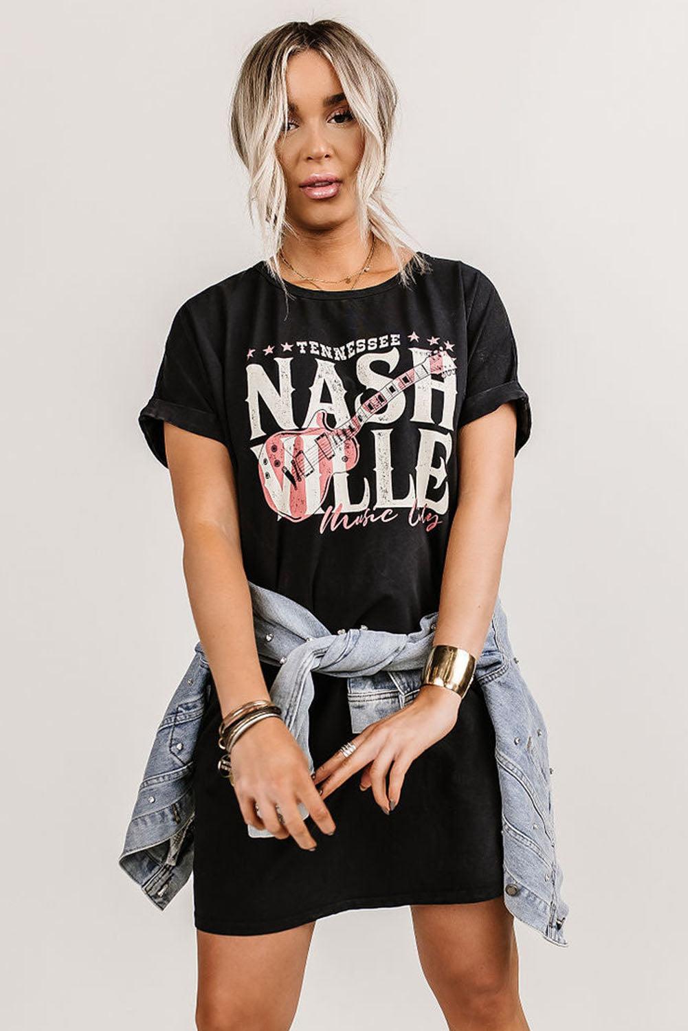 Nashville Music Festival Trending T-Shirt Dress - L & M Kee, LLC