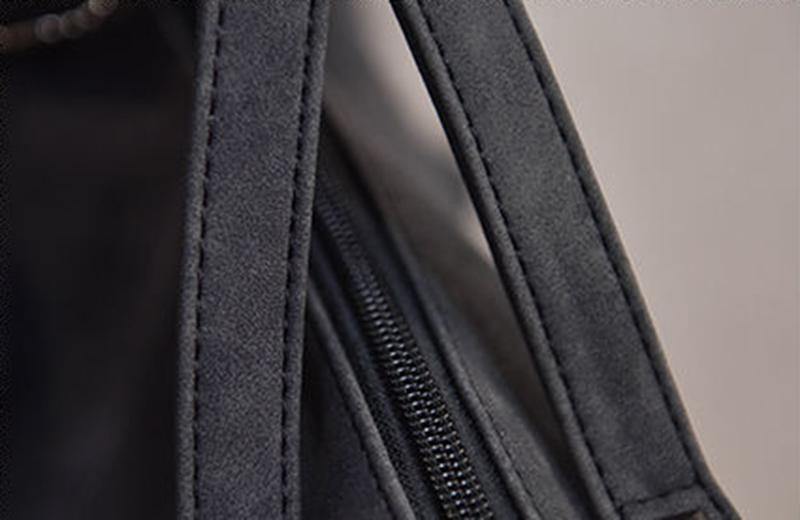 Versatile Leather Large Capacity Shoulder Bag - L & M Kee, LLC