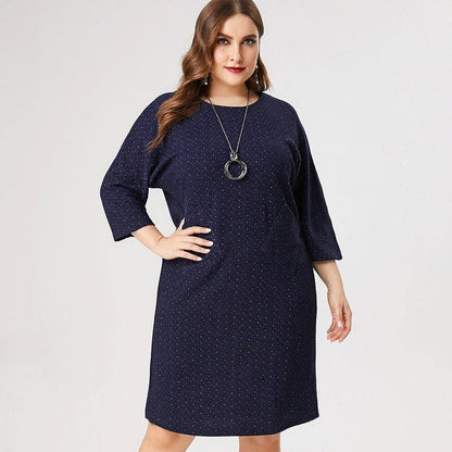 Plus Size Midi Sweater Dress | 4XL 5XL 6XL - L & M Kee, LLC