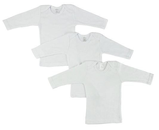 Long Sleeve White Lap T-shirt 050Pack - L & M Kee, LLC