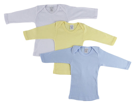 Boys Pastel Variety Long Sleeve Lap T-shirts 051Pack - L & M Kee, LLC