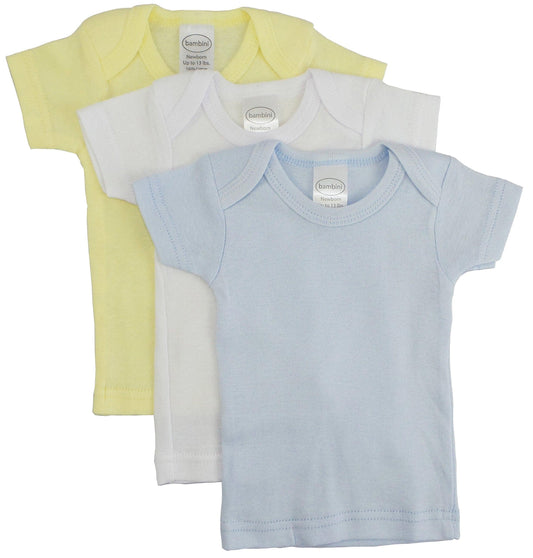 Boys Pastel Variety Short Sleeve Lap T-shirts - 3 Pack 056Pack - L & M Kee, LLC