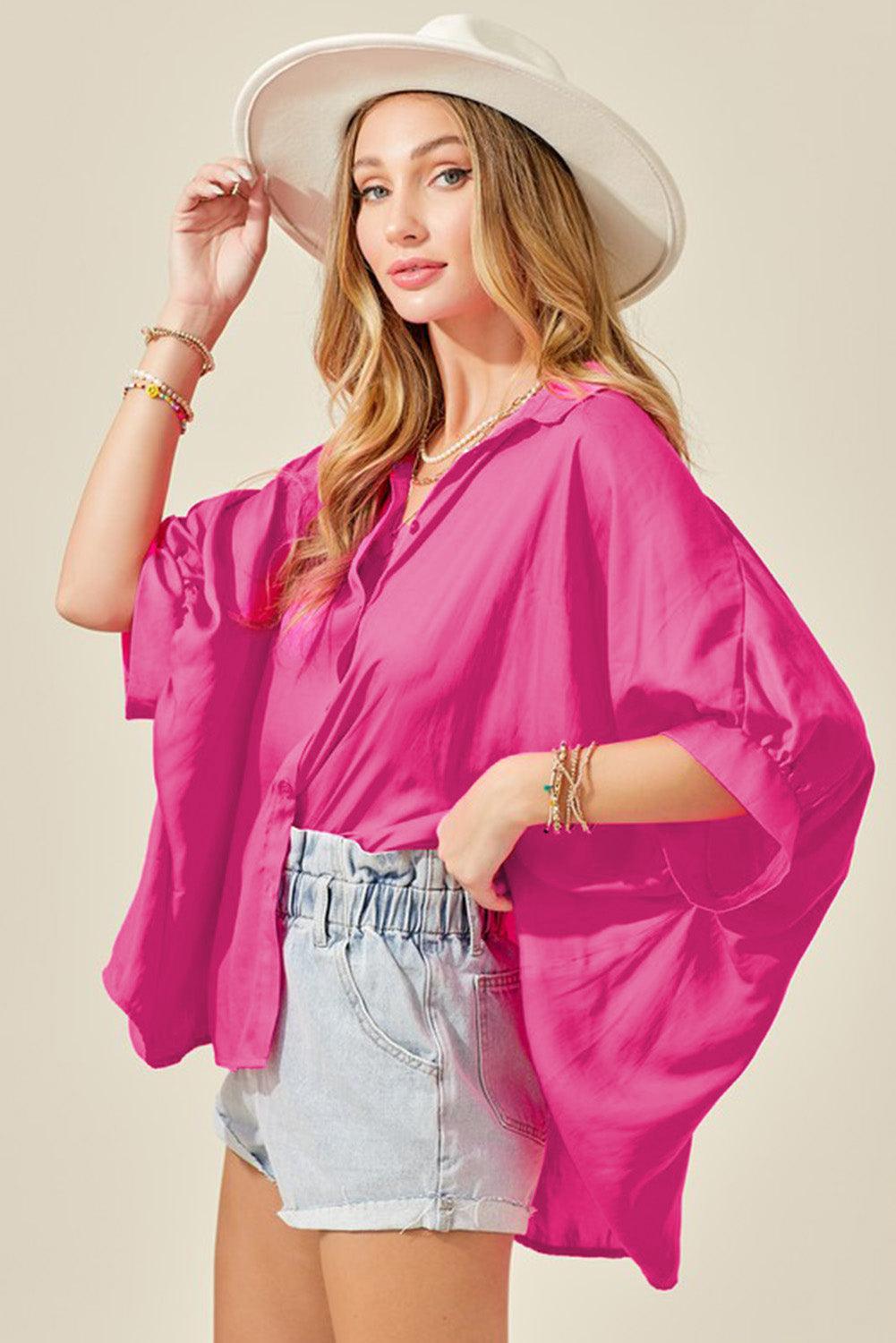 Soft Oversize Dolman Shirt - L & M Kee, LLC