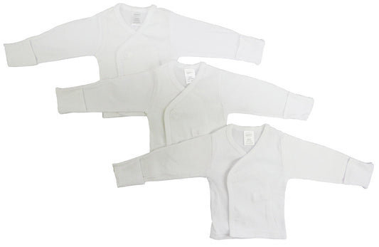 Long Sleeve Side Snap With Mittens - 3 Pack 071Pack - L & M Kee, LLC