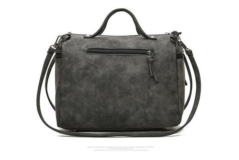 Versatile Leather Large Capacity Shoulder Bag - L & M Kee, LLC