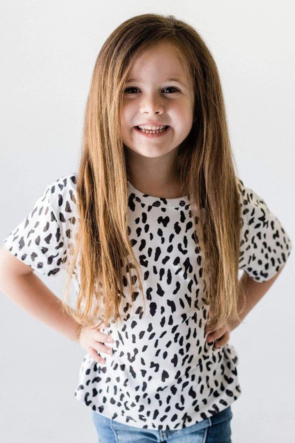 Leopard Little Girls' Tee - L & M Kee, LLC