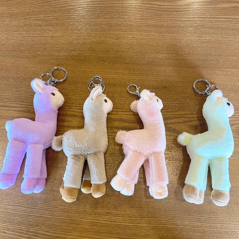 Plush Alpaca Cute Key Chain - L & M Kee, LLC