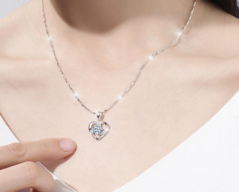 Love Heart Pendant Necklace - L & M Kee, LLC