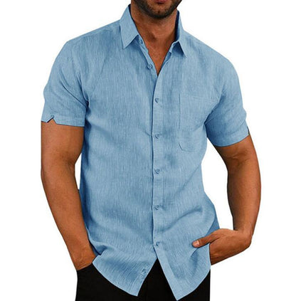 Men's Short Sleeve Shirt with Pockets - L & M Kee, LLC