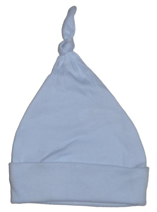 Blue Knotted Baby Cap 1100BLUE - L & M Kee, LLC