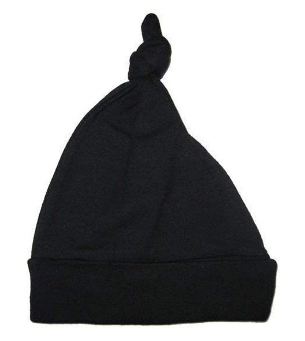 Black Knotted Baby Cap 1100BLACK