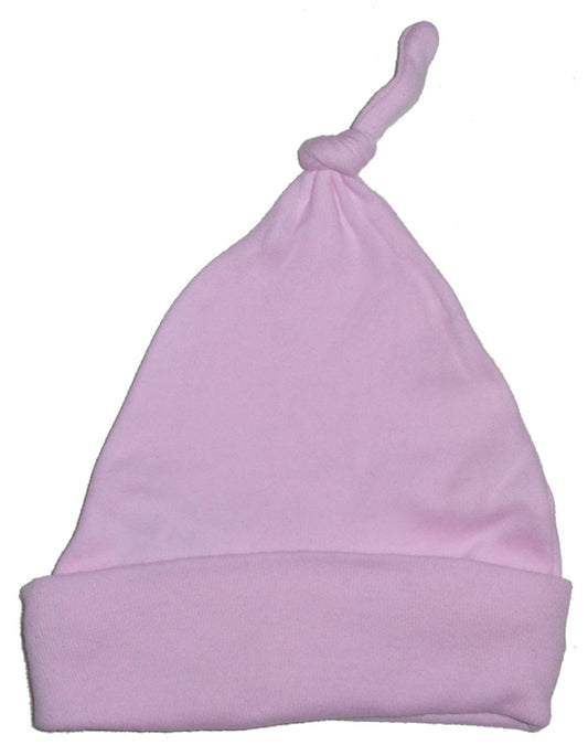 Pink Knotted Baby Cap 1100PINK - L & M Kee, LLC