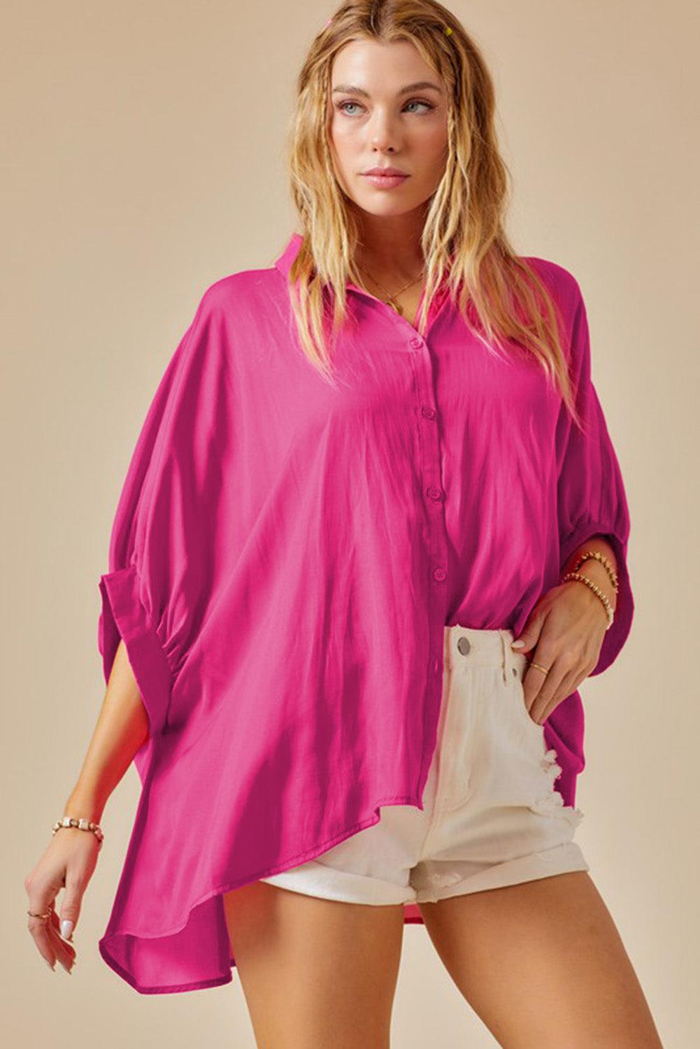 Soft Oversize Dolman Shirt - L & M Kee, LLC