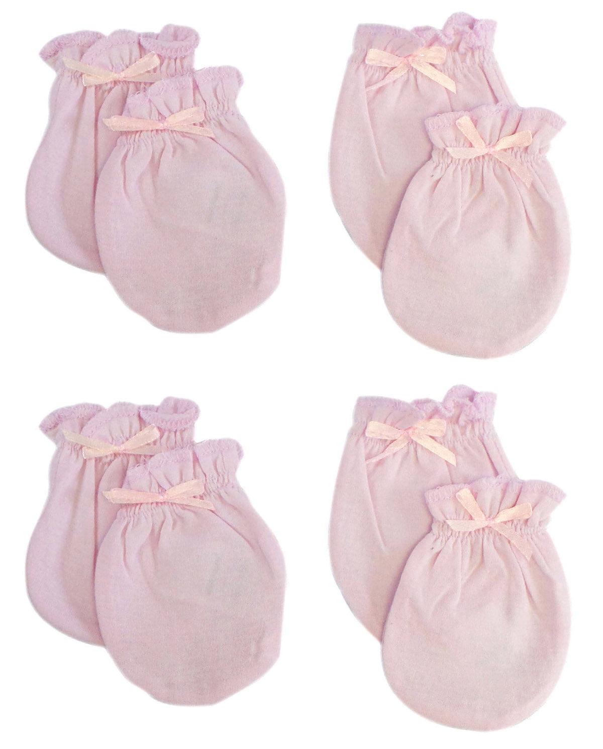 Infant Mittens (Pack of 4) 116-Pink-4-Pack - L & M Kee, LLC